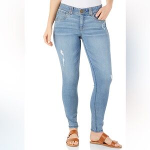 Democracy Womens Ab-Tech Elastic Waist Skinny Jeans